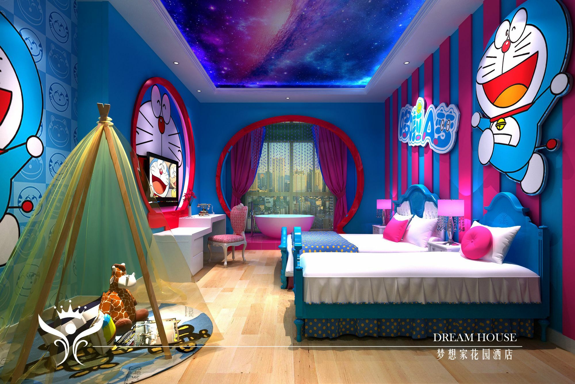 Dreamhouse Theme Hotel เซี่ยงไฮ้ ภายนอก รูปภาพ